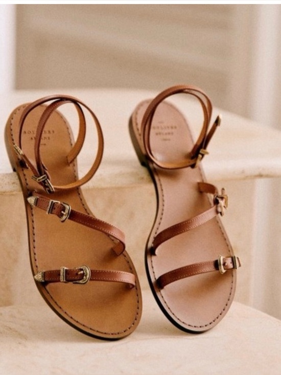 Sezane Shoes - Sezane Roxanne flat sandals with western buckle size 40 new with tags